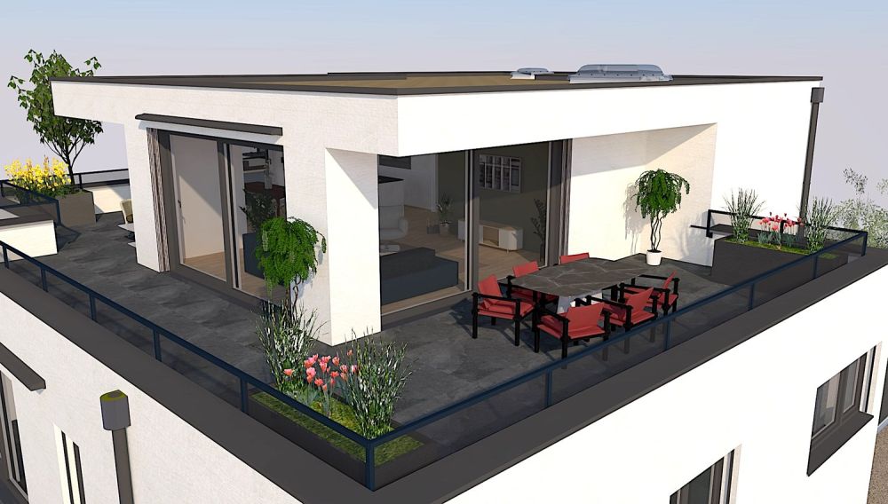 3.5 Zimmer Attika-Wohnung mit 140m2 Terrasse -  Bild 2