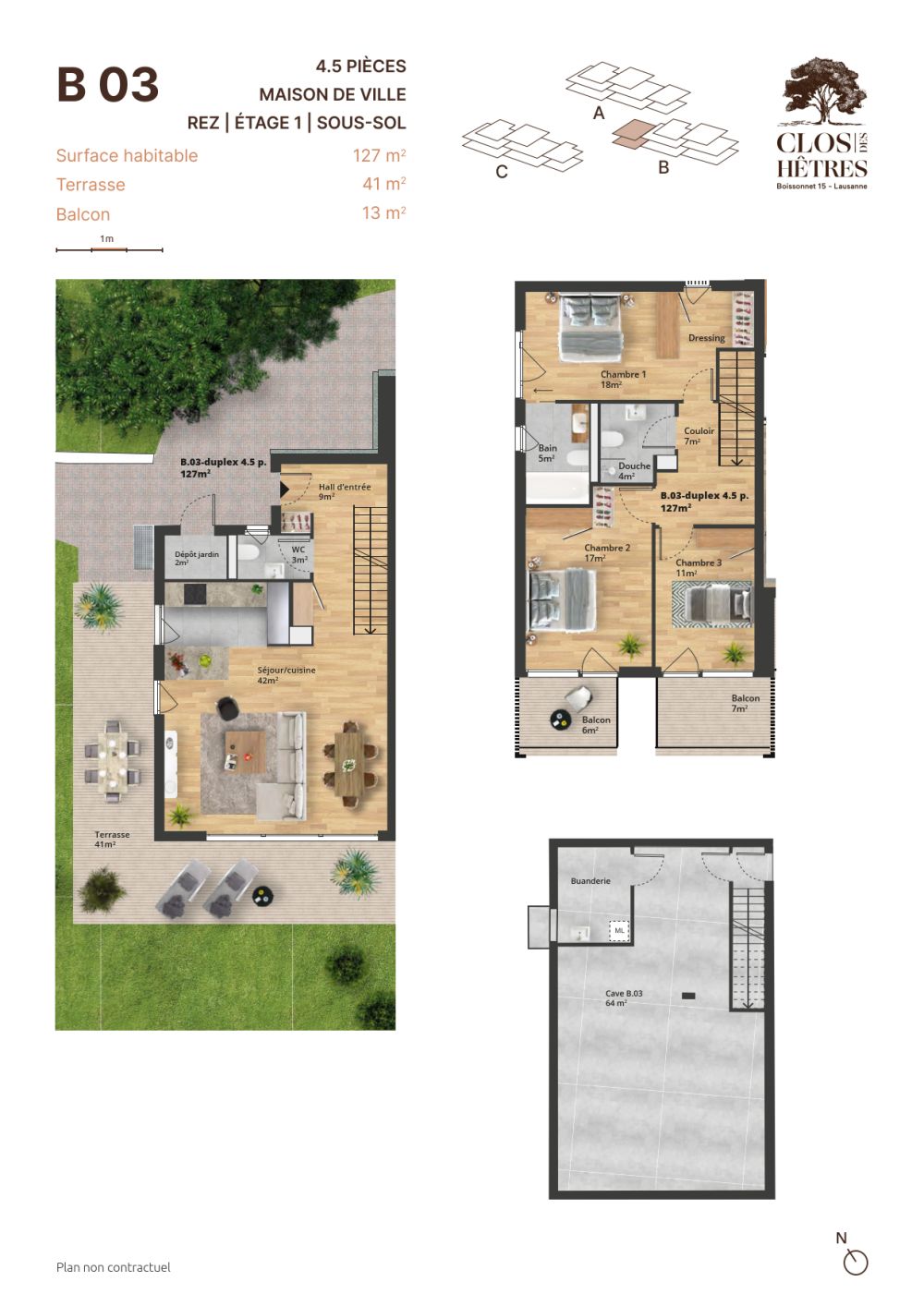 Doppelhaus mit großem Keller von 60 m2 -  Bild 3
