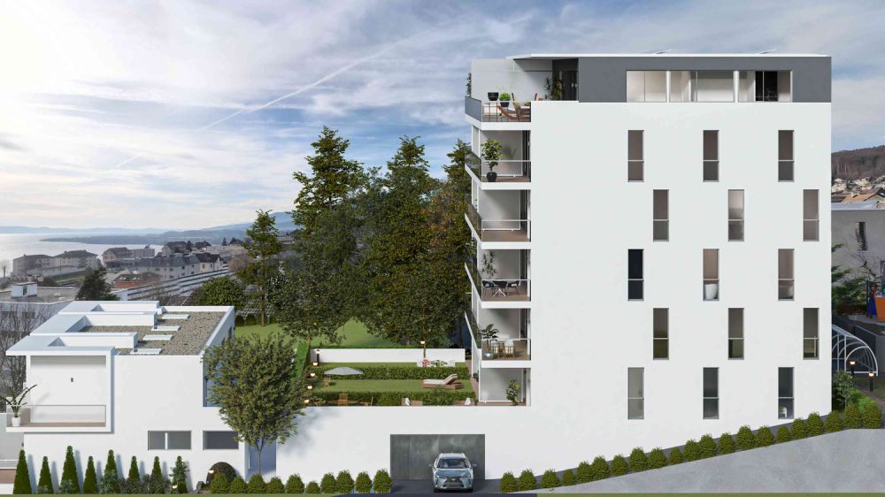 Attiques - Magnifiques appartements de 3.5 et 4.5 pièces avec vue exceptionnelle à Neuchâtel - Bild 5