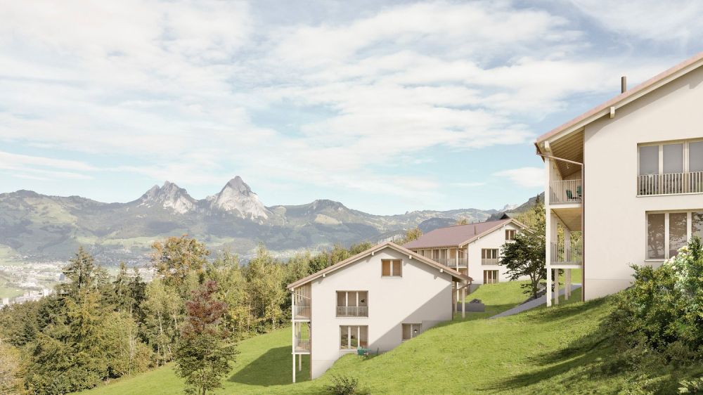 Neubau-Maisonette-Wohnung mit See- und Bergsicht in Seelisberg - Bild 1
