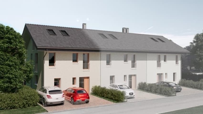 Maison mitoyenne neuve de 5.5 pièces à Marsens - Lot C - permis de construire en -  Bild 3