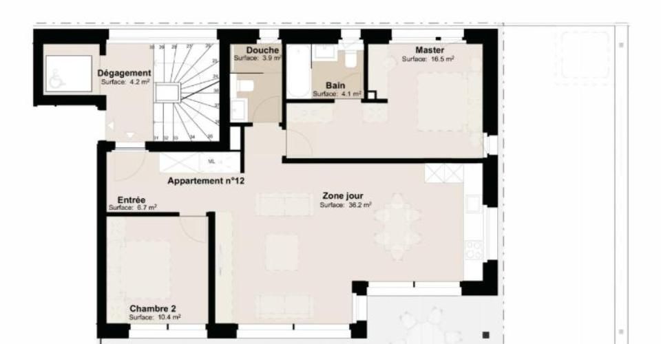 Martigny | Lumineux 3,5 pièces au 1er étage avec grande terrasse - Appartement 3.5 pièces - image - 3