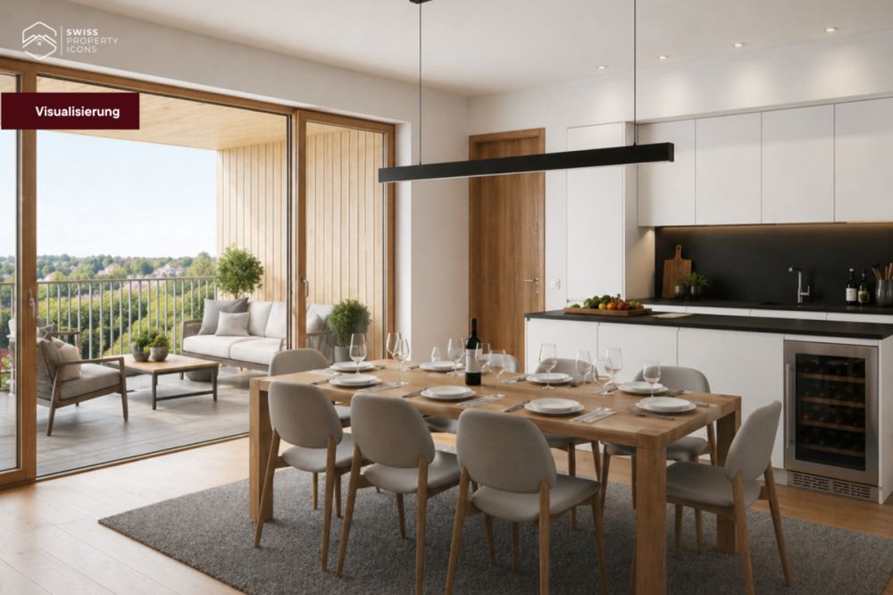 NEUBAU: OG Wohnung "LÄRCHE" - Unglaubliche 5.5 Zimmer Neubauwohnung in Koppigen -  Bild 2