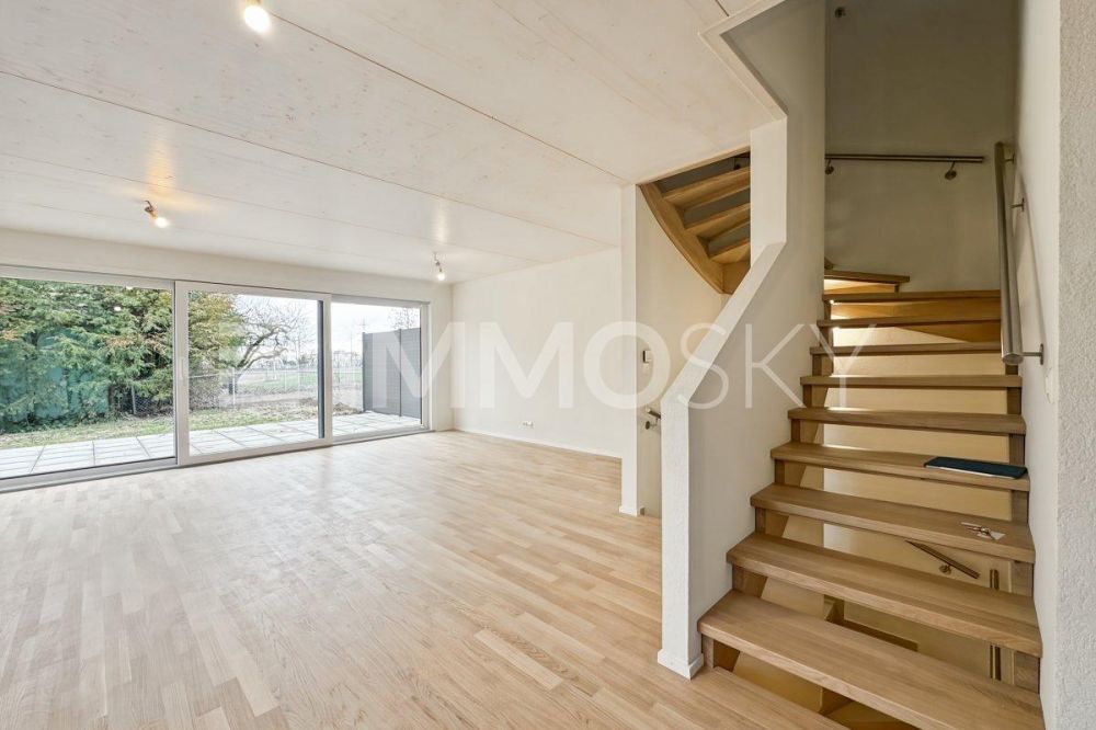 Rare à Echichens: Maison jumelle neuve aux portes de Morges - Séjour lumineux