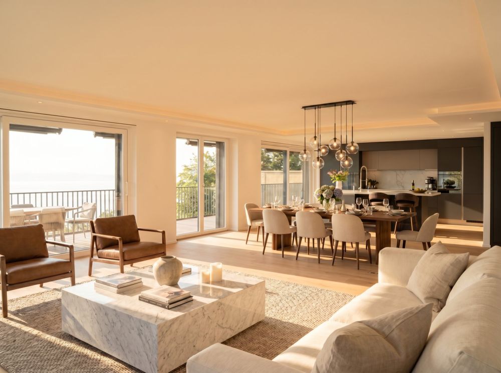 Magnifique attique de 5.5 pièces à vendre avec vue exceptionnelle sur le lac Léman -  Bild 2