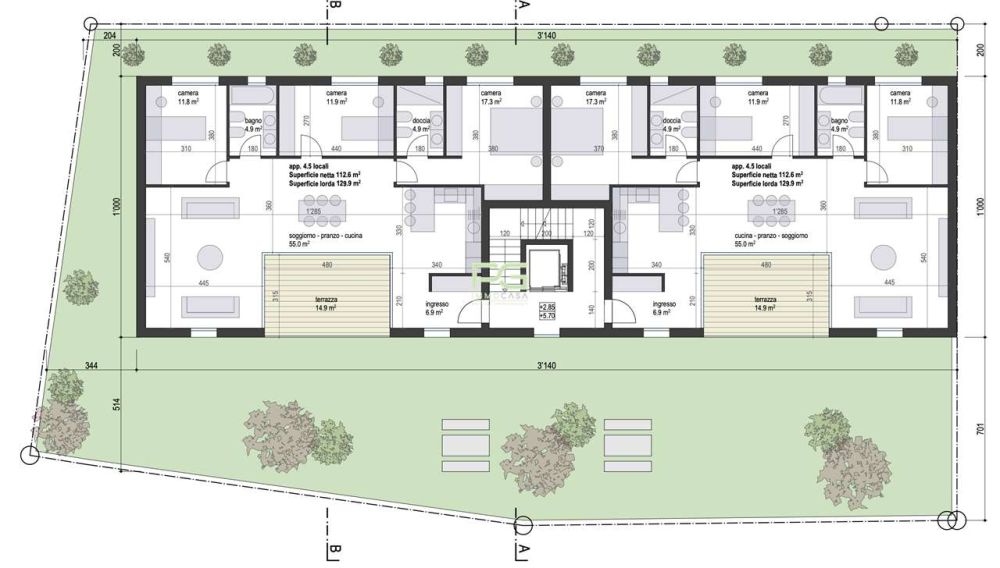 Appartamenti 4.5 locali con giardino -  Bild 6