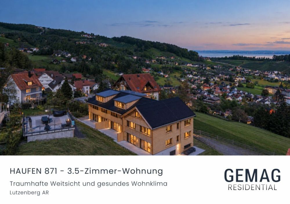 DER Logenplatz über dem Bodensee - 3.5-Zimmer-Erdgeschosswohnung in Vollholzbauweise mit traumhaftem Weitblick -  Bild 1