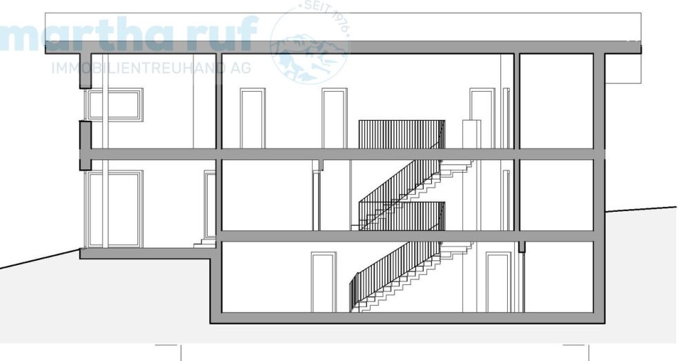 Bauprojekt 6.5 Zimmer Einfamilienhaus - Schnitt