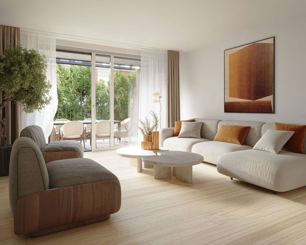 Familienidylle mit Garten: 4.5-Zimmer-Wohnung mit grossem Umschwung - Wohnzimmer Obergeschoss
