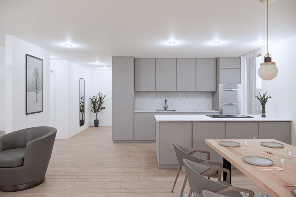 Gediegen und grosszügig Wohnen: «Summa Vallis» - Bezug Frühjahr 2027 - Küche