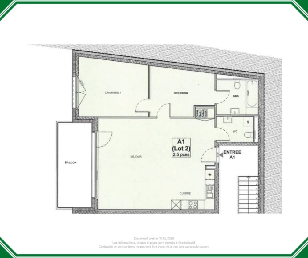 Spacieux 2.5 pièces de 81M2 avec balcon -  Bild 6