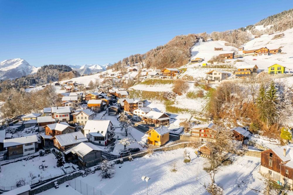Ferienhaus mit Aussicht und moderner Architektur in Seewis - QW361_Ferienhaus