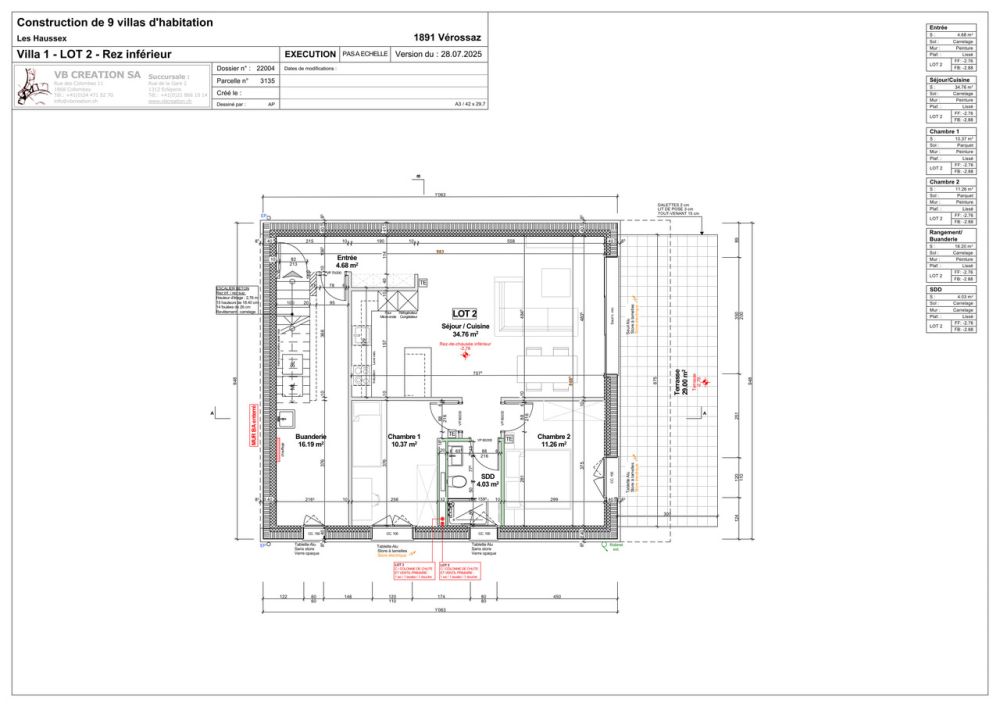 Prächtige 3,5-Zimmer-Wohnung in Vérossaz -  Bild 9