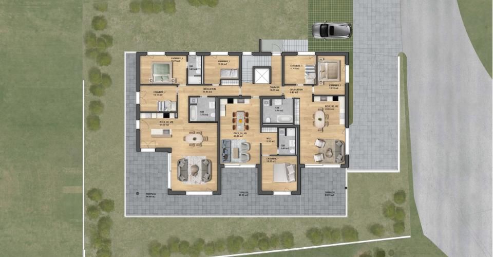Appartement de 3.5 pièces neuf avec grand balcon – Vue dégagée au cœur du Gibloux - Appartement 3.5 pièces - image - 10