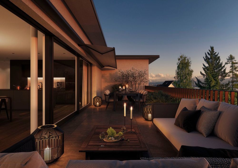 Grosszügige 4.5-Zimmer Attikawohnung mit 173m2 WF, Maisonette, Panoramasicht auf See- und Berg - Bild 2