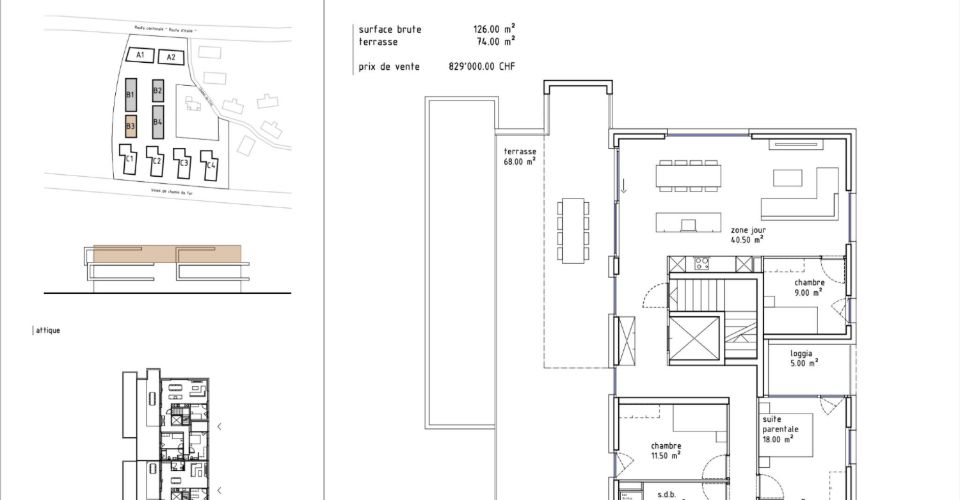 Appartement en attique 4.5 pièces à Uvrier - Attique 4.5 pièces - image - 13