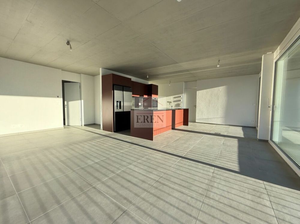 Superbe attique 4 pièces avec façades vitrées et grand balcon-terrasse panoramique de 45 m2 - Attique neuf à vendre à Conthey