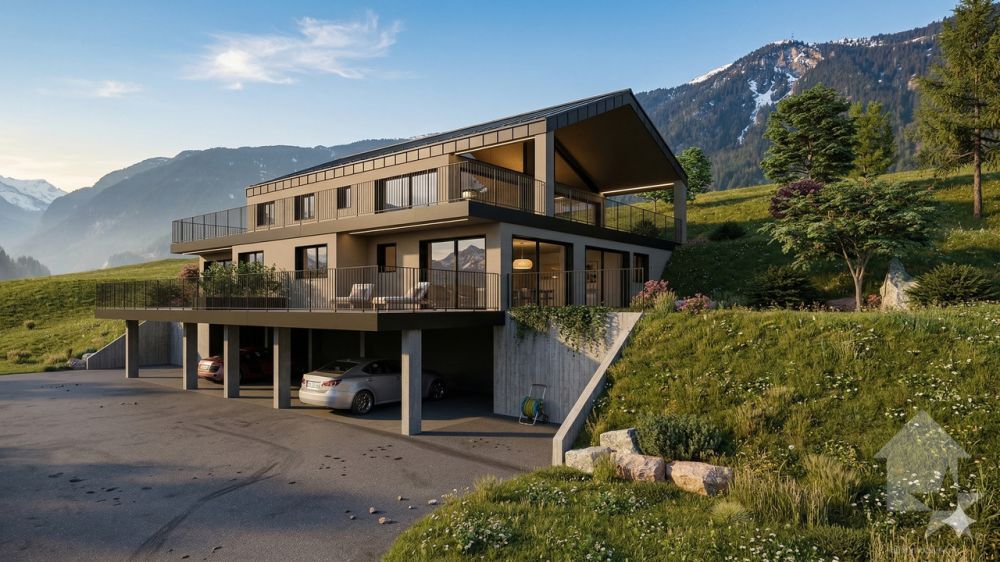 Attique de 4.5 pièces à Veysonnaz avec grande terrasse panoramique -  Bild 1