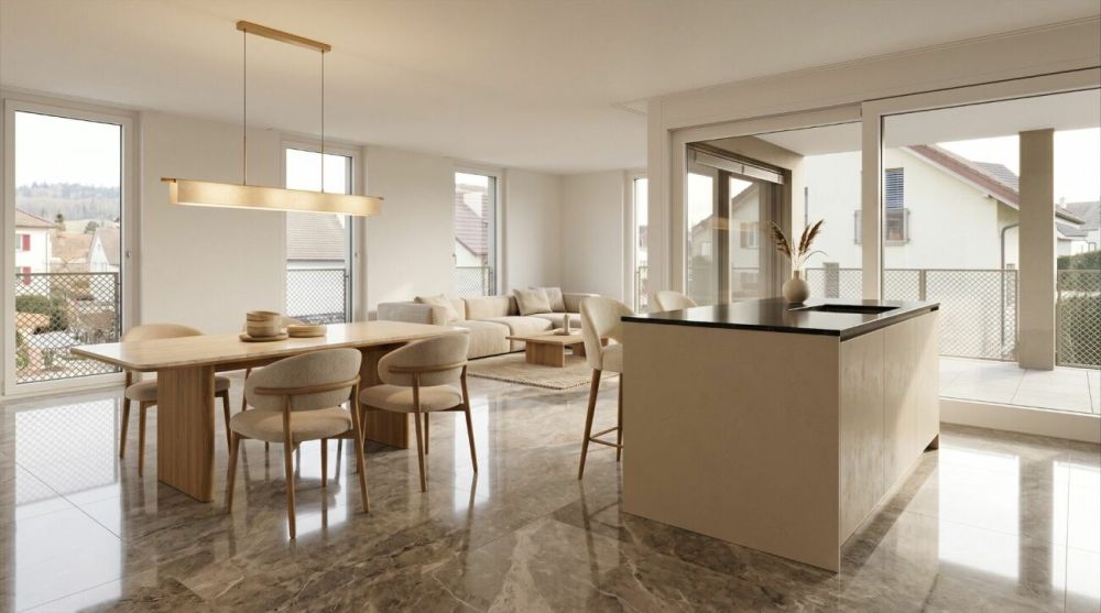 Moderne 4,5-Zimmer-Wohnung mit Balkon in Niedergösgen -  Bild 1