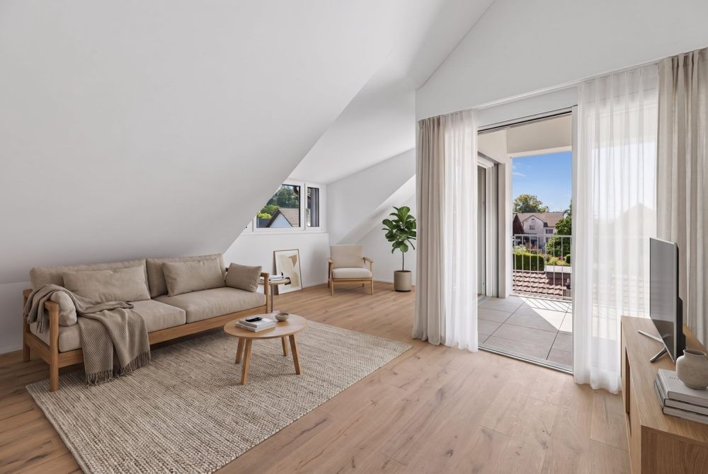 Moderne 3.5-Zimmer-Dachwohnung - lichtdurchflutet & einladend -  Bild 3