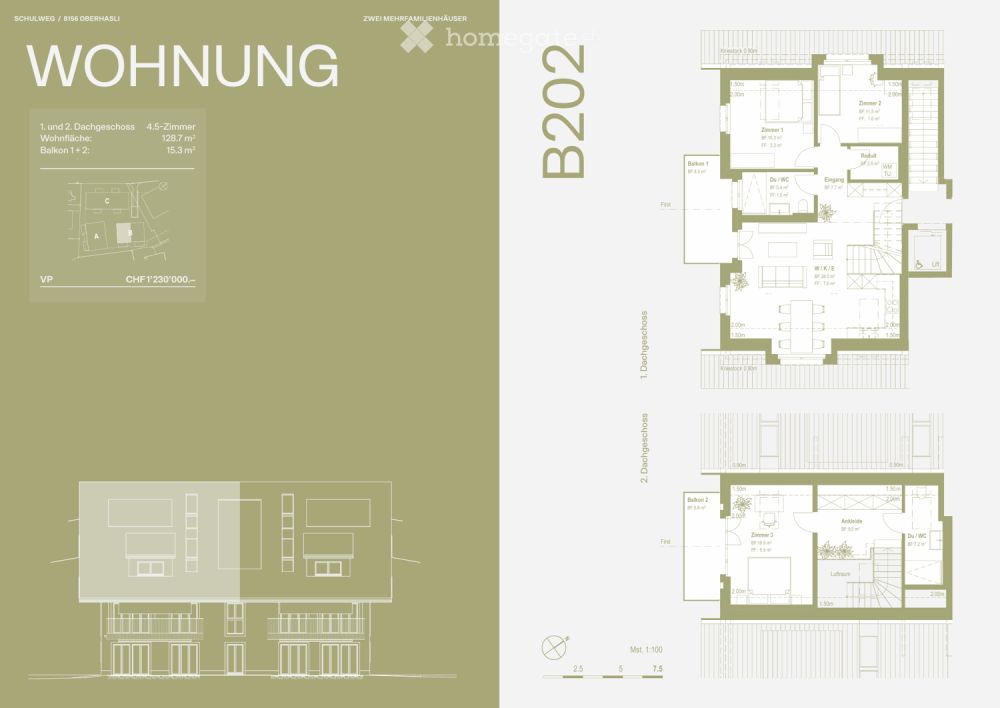 OLIVA Oberhasli I Neubau Maisonette Eigentumswohnung I A202 & B202 -  Bild 9