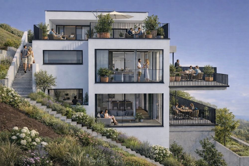 Moderne 3.5-Zimmer-Neubau-Wohnung mit Garage in Liestal - Bild 1