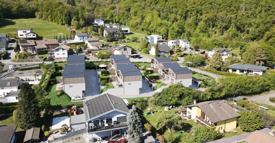 Villa NEUVE 4,5 p. de 131 m² - jardin, terrasse et vue Dents-du-Midi - Muraz - Maison contiguë 4.5 pièces - image - 13
