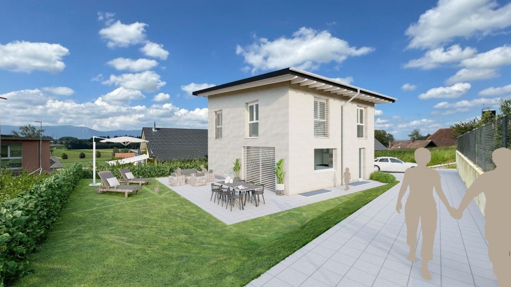 Neubau-Einfamilienhaus an ruhiger Lage in Hellsau -  Bild 1