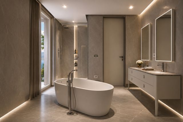 Exklusive 6-Zimmer-Neubauwohnung in Melide – Zeitlose Eleganz, grosszügige Terrassen und Wohnen nahe dem Luganersee -  Bild 6
