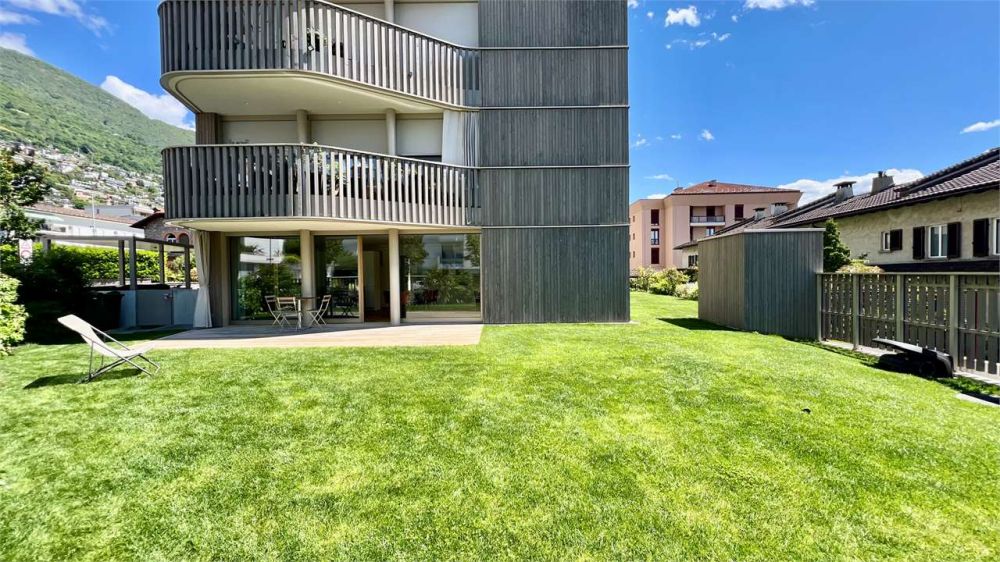 MINUSIO - Nuovo appartamento con grande giardino e vista lago - Bild 1
