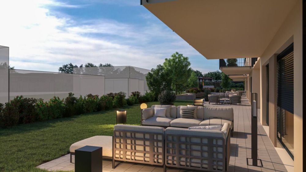 Moderne 5.5-Zimmer-Gartenwohnung mit Master Bedroom, Bad en Suite, Loggia & Balkon - Bild 2