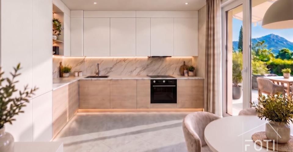 Villa NEUVE 4,5 p. de 131 m² - jardin, terrasse 39 m² et vue Dents-du-Midi - Muraz - Maison contiguë 4.5 pièces - image - 5