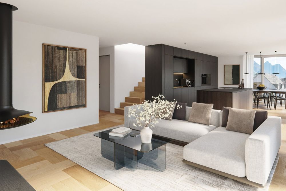 4.5 Zi. Neubau-Attika mit Dachterrasse - Wohnbereich Attika Typ B