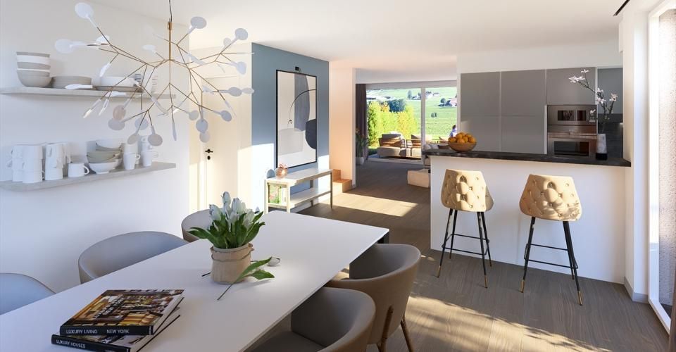 Promotions de 15 villas mitoyennes de 5 et 6 pièces à vendre à Le Mouret - Villa 5 pièces - image - 3