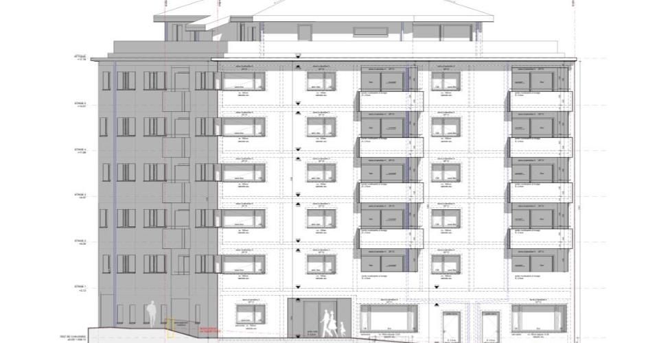 Appartement traversant 4.5 pièces 3ème étage au centre de la ville de Sion à proximité de la gare - Appartement 4.5 pièces - image - 1