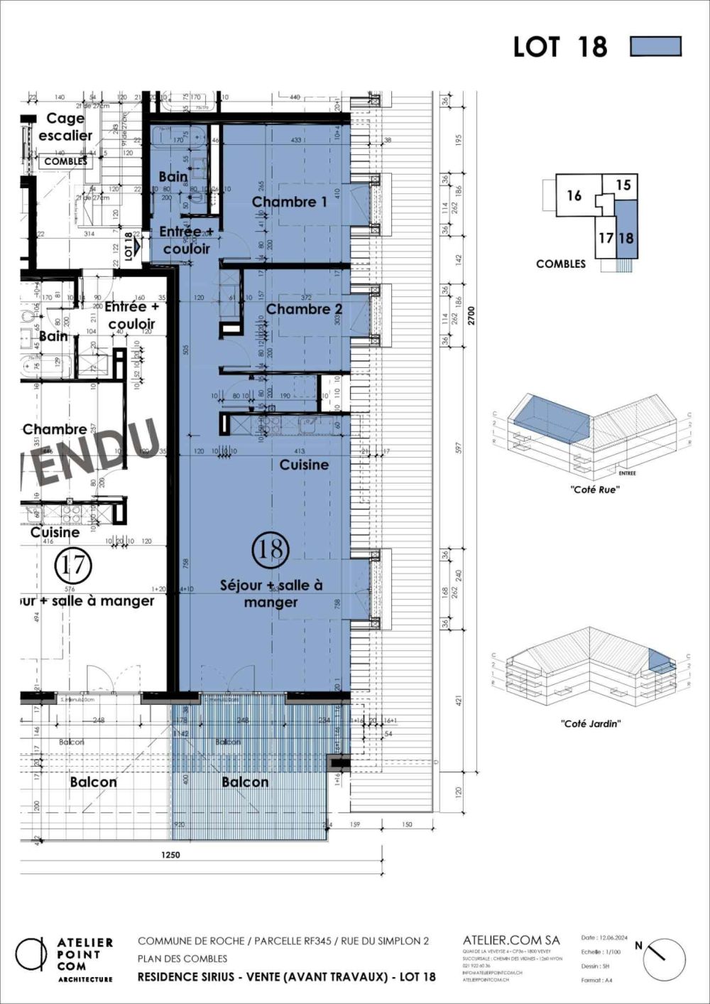 Appartement 3.5 pièces à Roche VD - Lot 18 - Bild 11