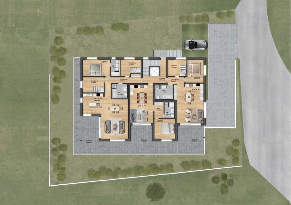 Neue 3.5-Zimmer-Wohnung mit großem Balkon – Freie Sicht im Herzen von Gibloux -  Bild 10