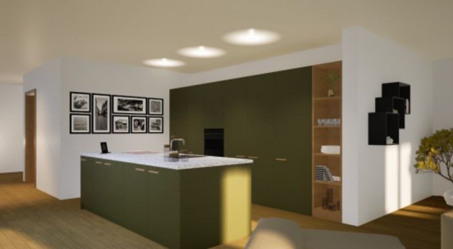 schöne Neubauwohnungen im Zentrum Münchwilen - Visualisierung Küche