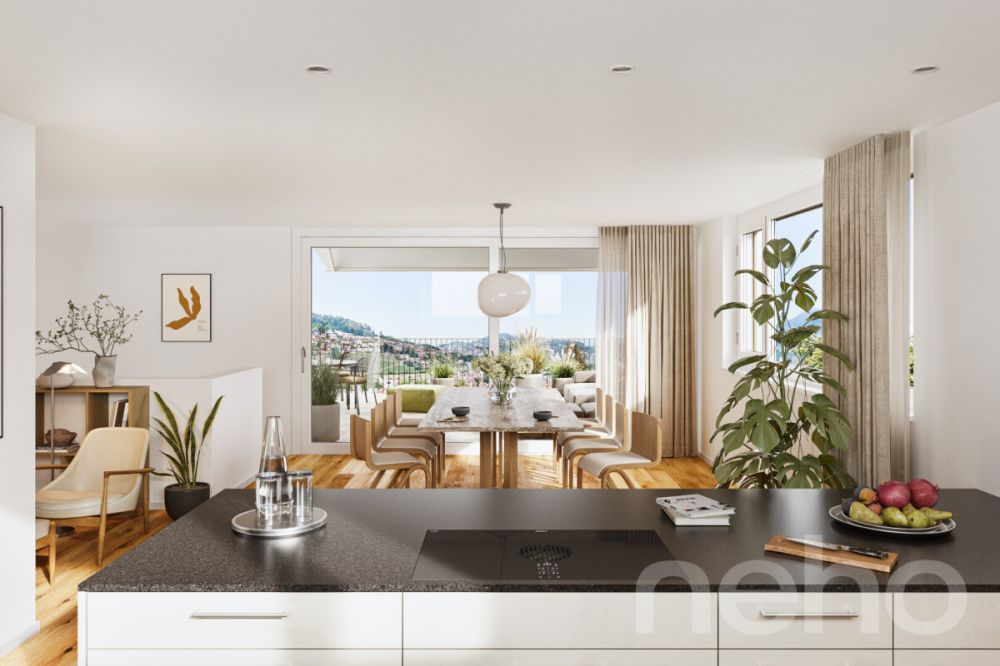 Exklusive Doppelhaushälfte mit Fernsicht in Kriens - Bild 2