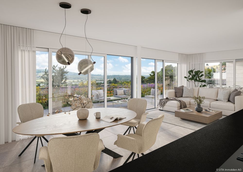 Einzigartige 3.5-Zimmer-Terrassenwohnung mit traumhaftem Weitblick übe - Klingnau_Innen_Ebene-2_03-08