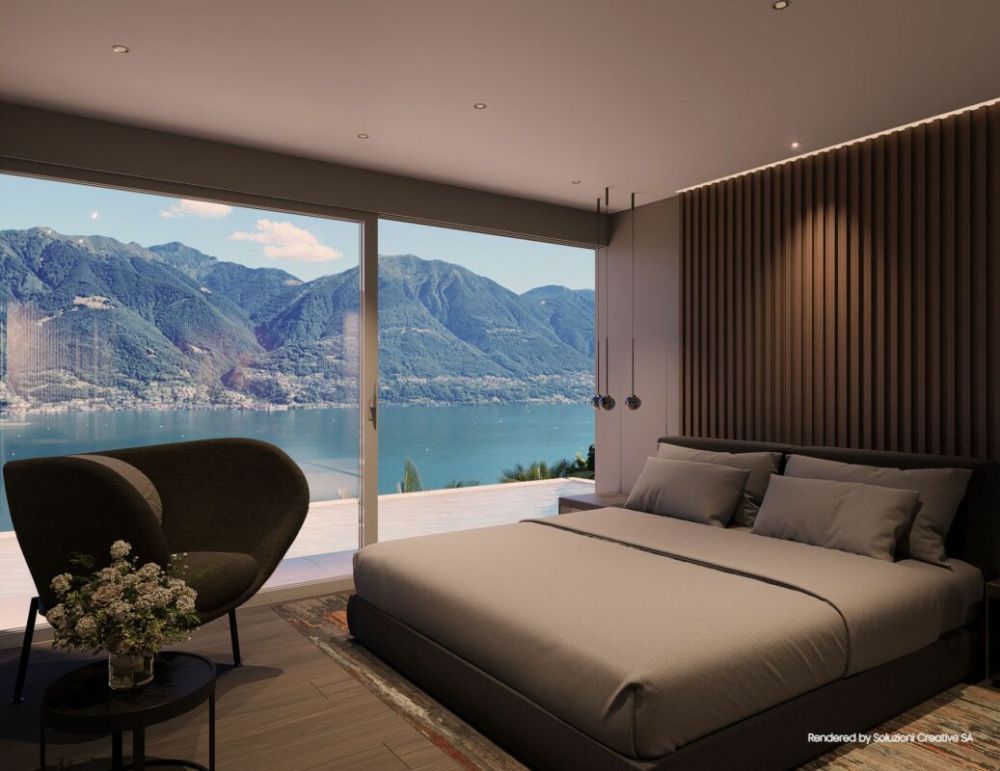 Villa da sogno in posizione unica con imprendibile vista lago, wellness e piscina - Bild 9
