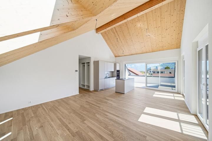 APPARTEMENT NEUF SOUS LES TOITS AVEC VUE PANORAMIQUE SUR LES ALPES - Attique 3.5 pièces - image - 2
