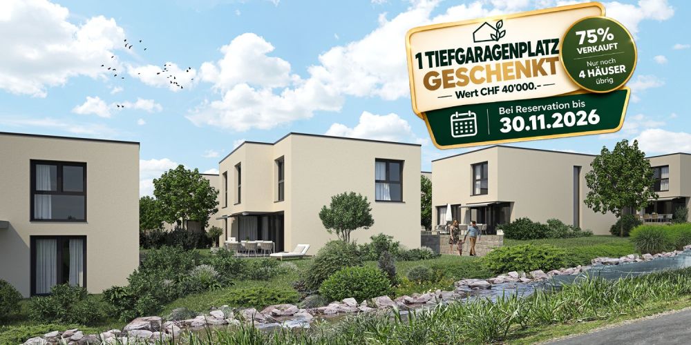 Modernes Einfamilienhaus nahe Baden | Neubau in Erlinsbach AG | 1 TG-Platz gratis -  Bild 1