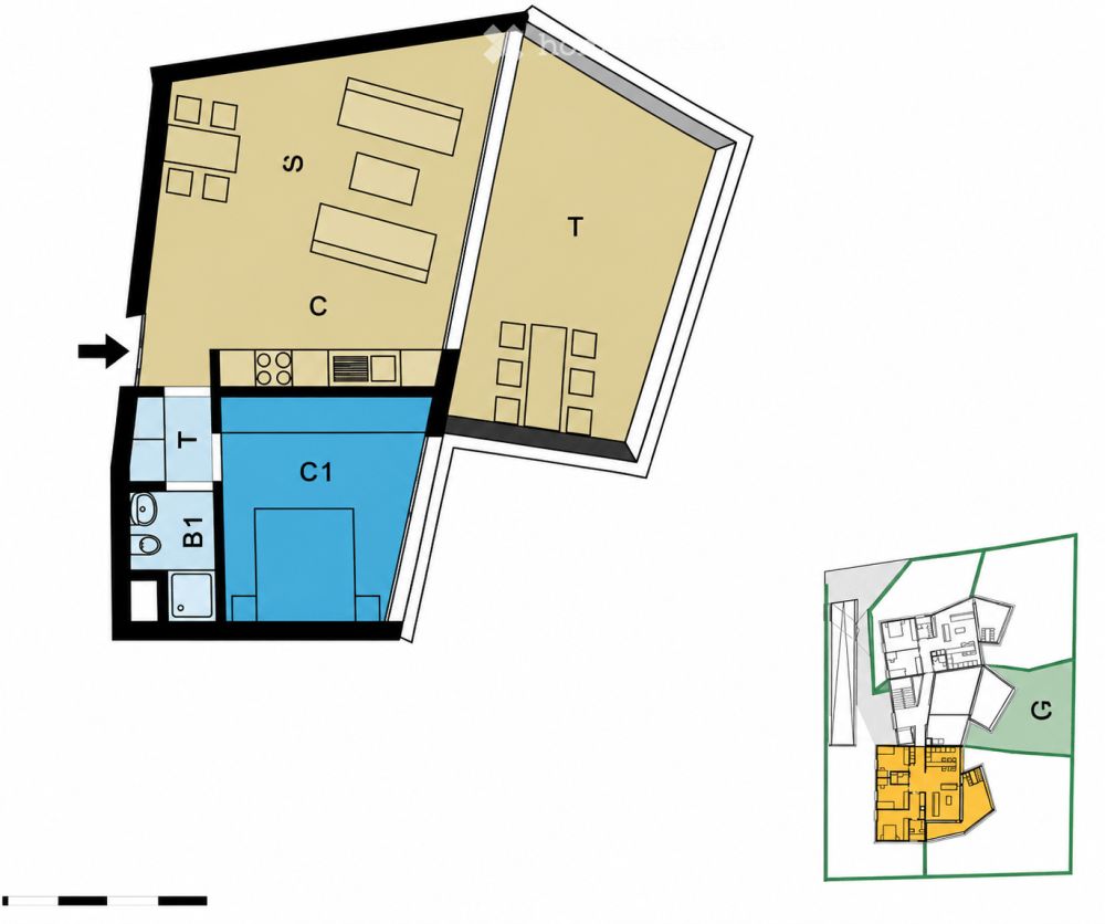 Zweitwohnsitz 2,5-Zimmer-Terrassenwohnung in Losone -  Bild 3