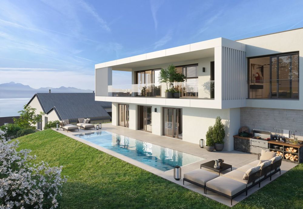 Appartement attique de 3.5 pièces à vendre à Lutry avec vue lac et Montagne au clame -  Bild 2