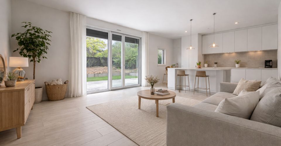 Avec jardin privatif et terrasses plein sud - Appartement 3.5 pièces - image - 2