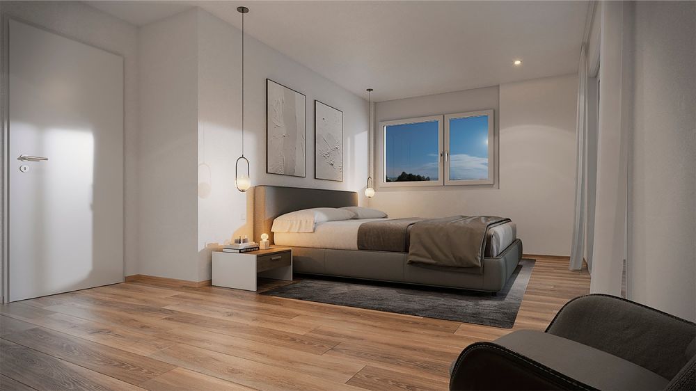 Neubau 5.5-ZI-EFH mit Attika-Geschoss / Reinach AG - Sonnenlage und Weitblick -  Bild 9