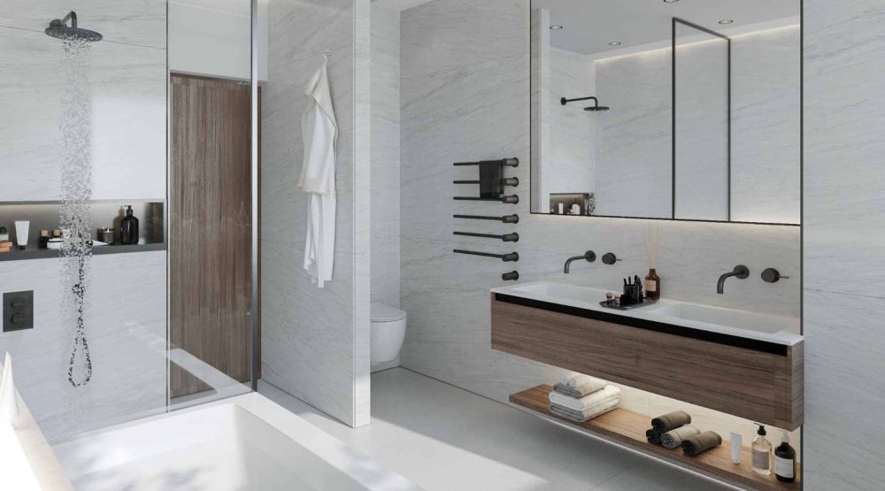 Superbe attique avec terrasses au coeur de Genève - Salle de bains et douche