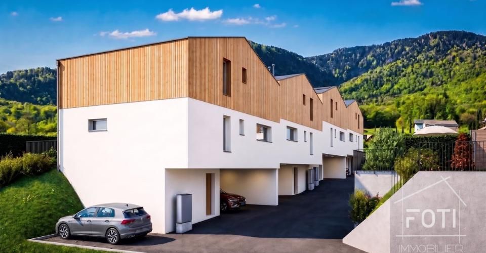 Villa NEUVE 4,5 p. en bout de rangée - jardin, terrasse et vue Dents-du-Midi - Muraz - Maison contiguë 4.5 pièces - image - 11