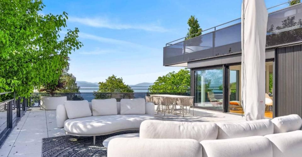 Appartement neuf en angle de 5.5 pièces avec terrasse de 200m² - Vue lac Léman - Appartement 5.5 pièces - image - 1